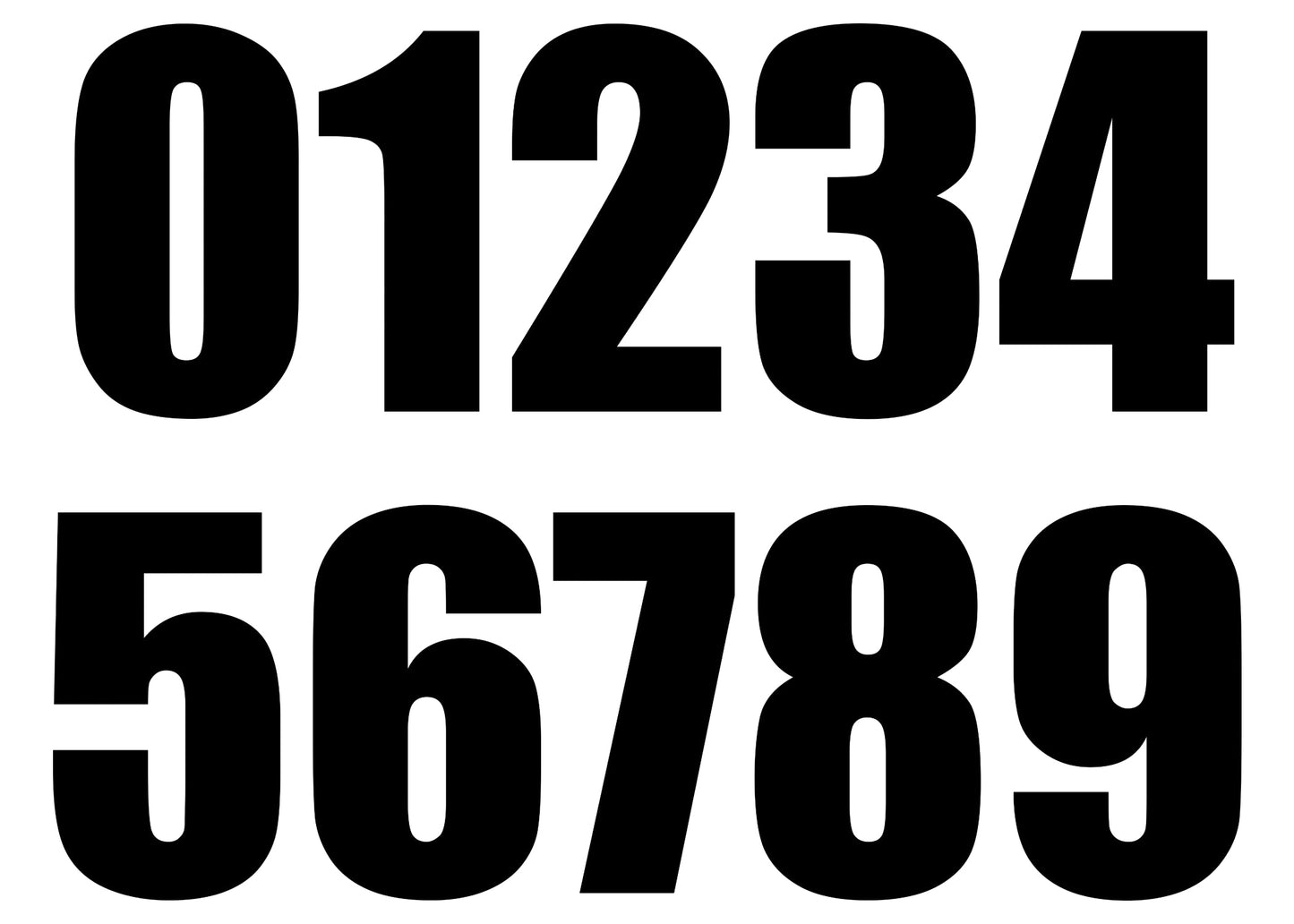 Numéros civiques Moderne